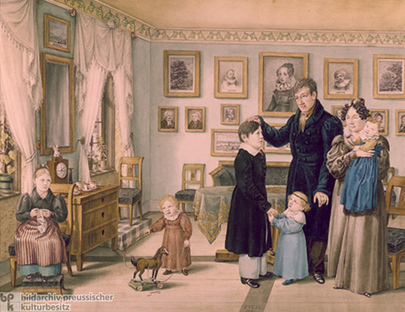 Family during the Biedermeier Period (c. 1830)